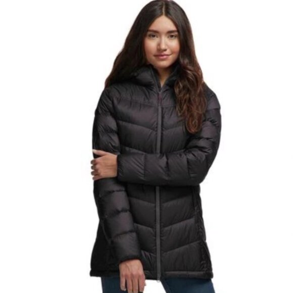 Outdoor Research Women's Transcendent Down Parka Puffer Jacket Black Size Medium - Picture 1 of 8